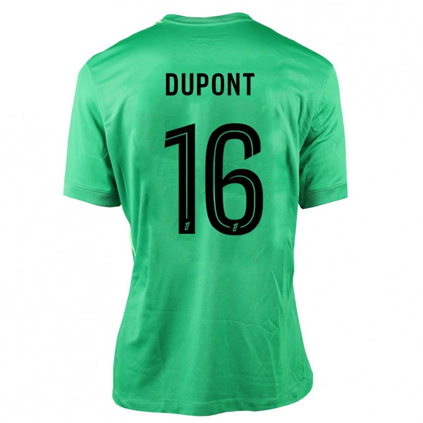 Danxen Kinder Raphaël Dupont #16 Trikot Grün Schwarz Torwarttrikot 2025/26 Schweiz
