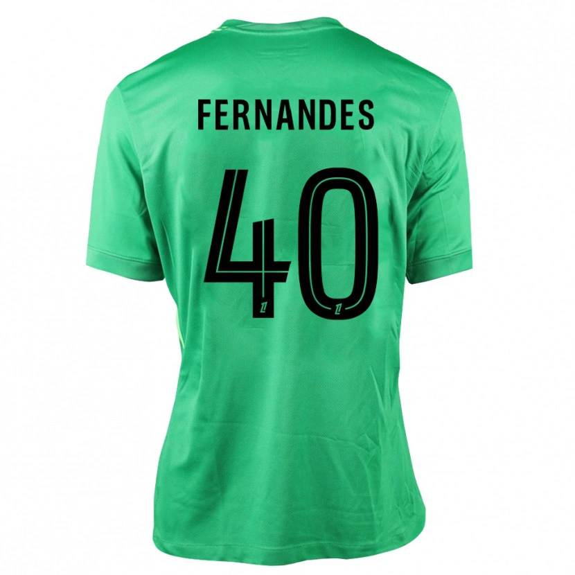 Danxen Kinder Alyssa Fernandes #40 Trikot Grün Schwarz Torwarttrikot 2025/26 Schweiz