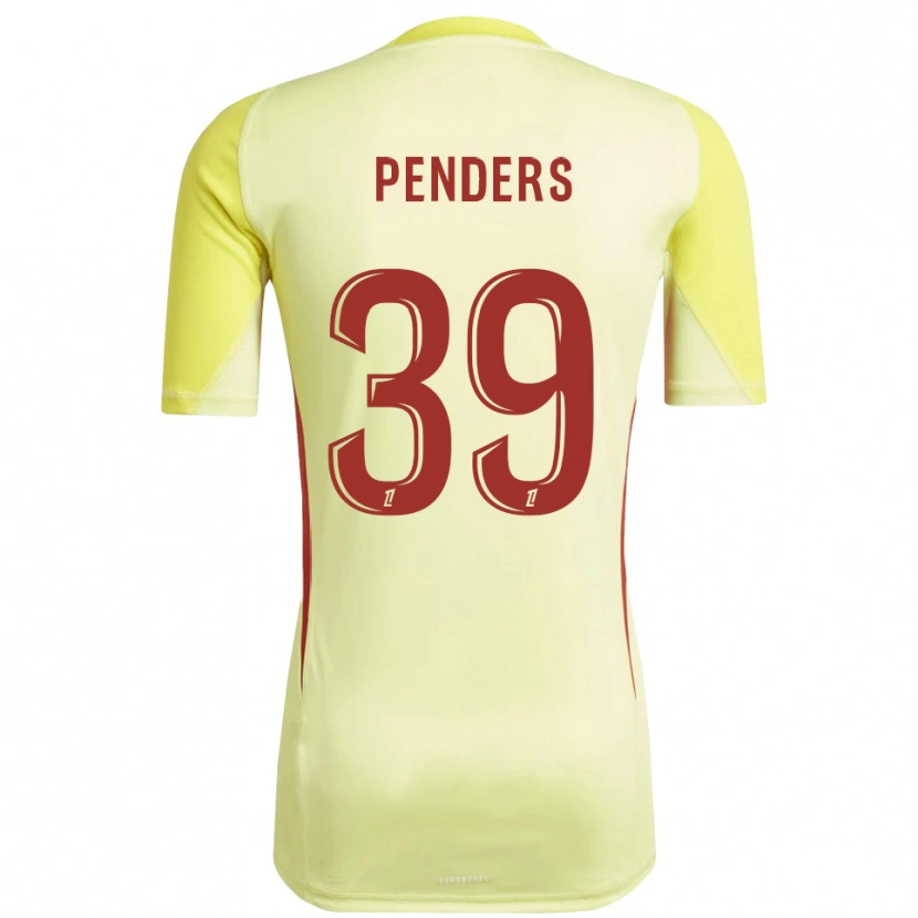 Danxen Kinder Mike Penders #39 Trikot Hellgelb Rot Torwarttrikot 2025/26 Schweiz