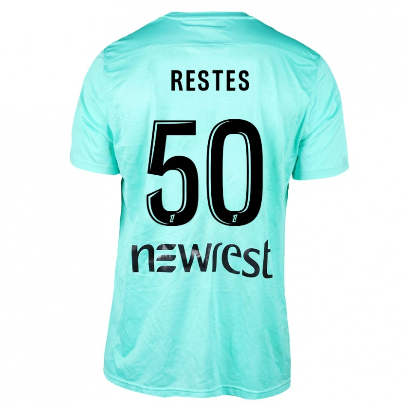 Danxen Kinder Guillaume Restes #50 Trikot Aqua Schwarz Torwarttrikot 2025/26 Schweiz