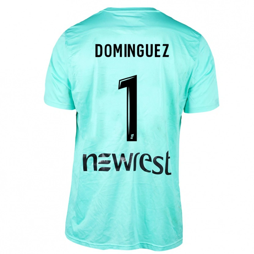 Danxen Kinder Álex Domínguez #1 Trikot Aqua Schwarz Torwarttrikot 2025/26 Schweiz