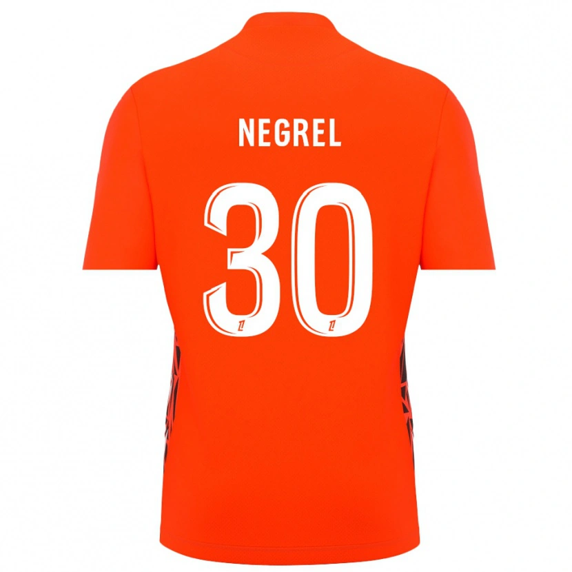 Danxen Kinder Tom Negrel #30 Trikot Orange-Weiß Torwarttrikot 2025/26 Schweiz