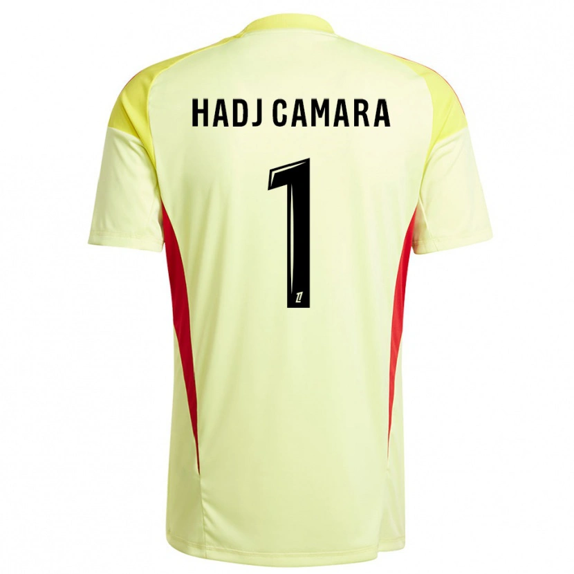 Danxen Kinder El Hadj Camara #1 Trikot Hellgelb Schwarz Torwarttrikot 2025/26 Schweiz