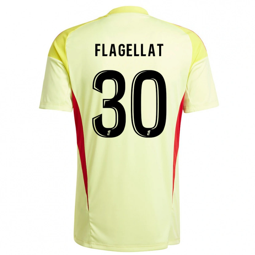 Danxen Kinder Alizée Flagellat #30 Trikot Hellgelb Schwarz Torwarttrikot 2025/26 Schweiz
