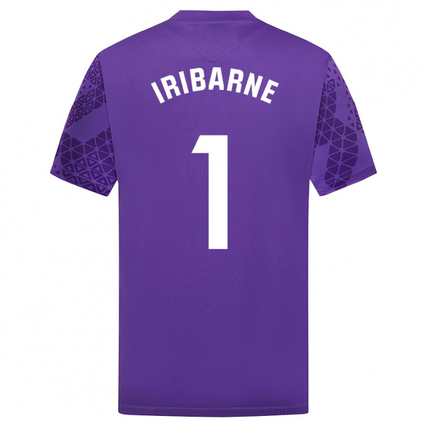 Danxen Kinder Bruno Iribarne #1 Trikot Violett Weiß Torwarttrikot 2025/26 Schweiz