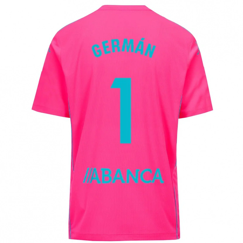 Danxen Kinder Germán Parreño #1 Trikot Tiefpink Schwarz Torwarttrikot 2025/26 Schweiz