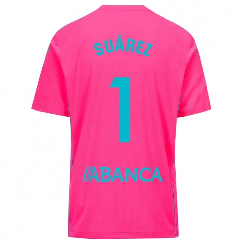 Danxen Kinder Brais Suárez #1 Trikot Tiefpink Schwarz Torwarttrikot 2025/26 Schweiz