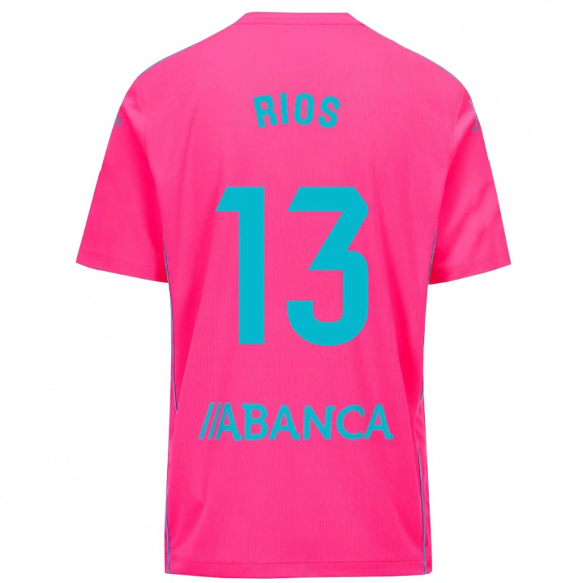 Danxen Kinder Hugo Rios #13 Trikot Tiefpink Schwarz Torwarttrikot 2025/26 Schweiz