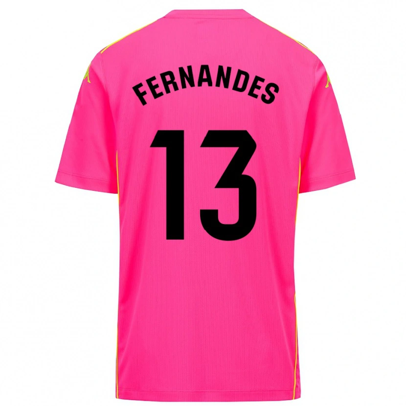 Danxen Kinder Guilherme Fernandes #13 Trikot Tiefpink Schwarz Torwarttrikot 2025/26 Schweiz