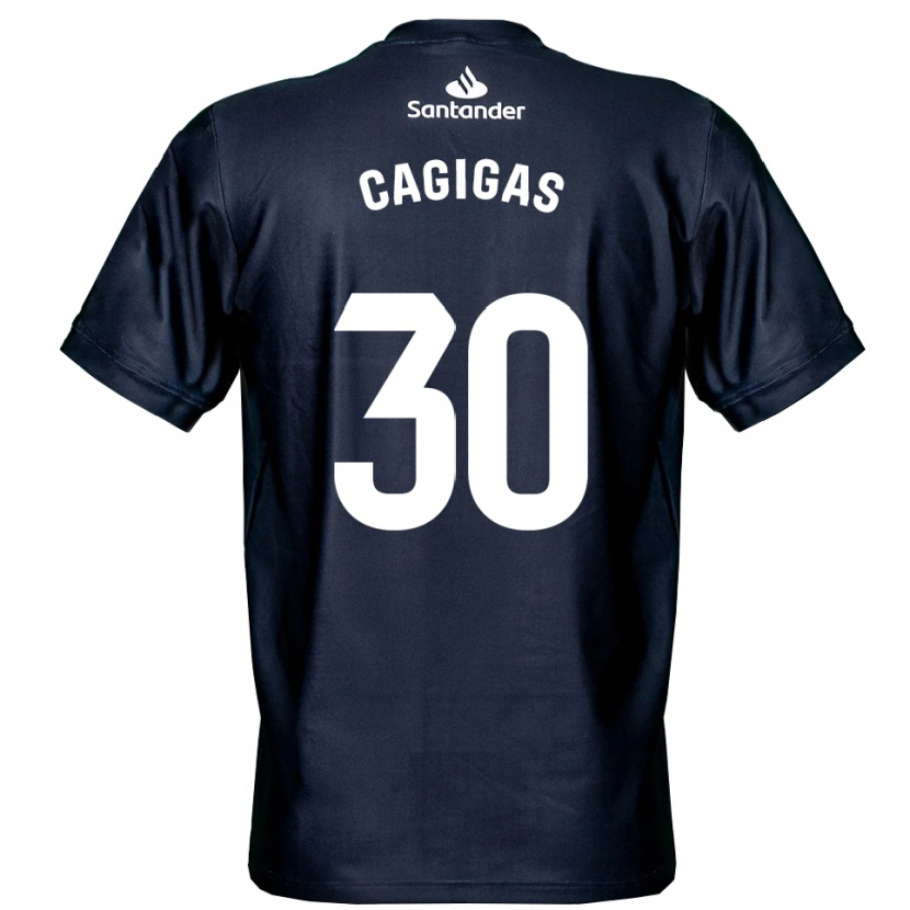 Danxen Kinder Iván Cagigas #30 Trikot Mitternachtsblau Weiß Torwarttrikot 2025/26 Schweiz