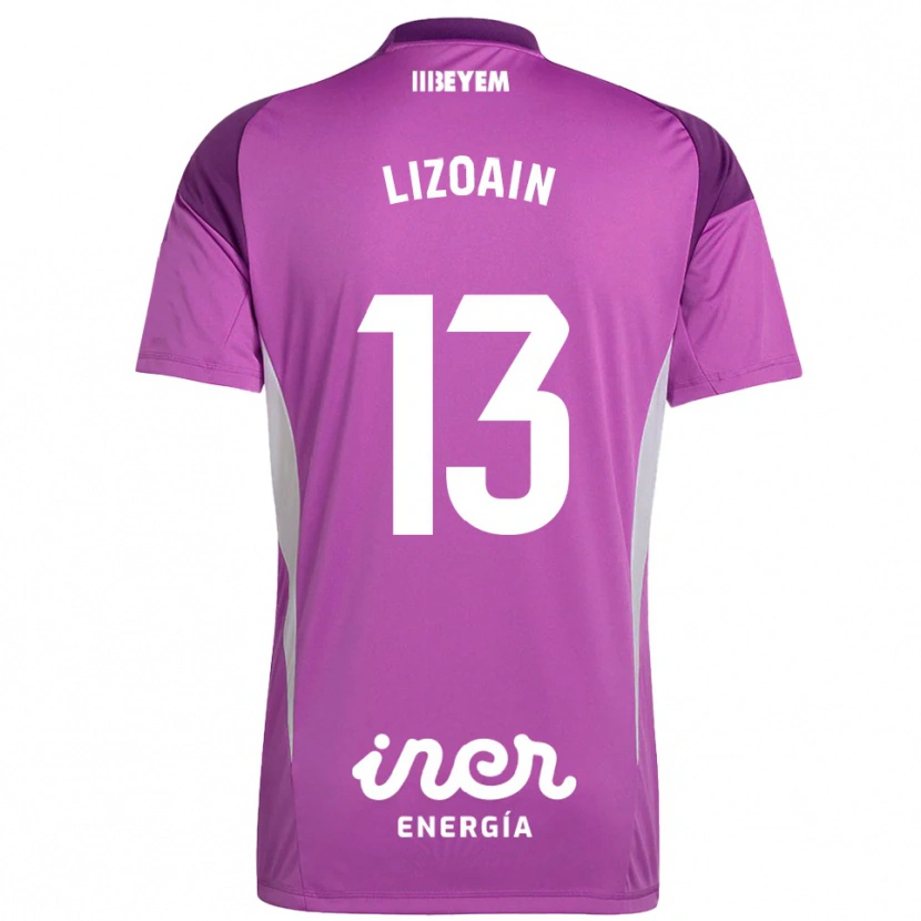 Danxen Kinder Raúl Lizoain #13 Trikot Flieder Violett Torwarttrikot 2025/26 Schweiz