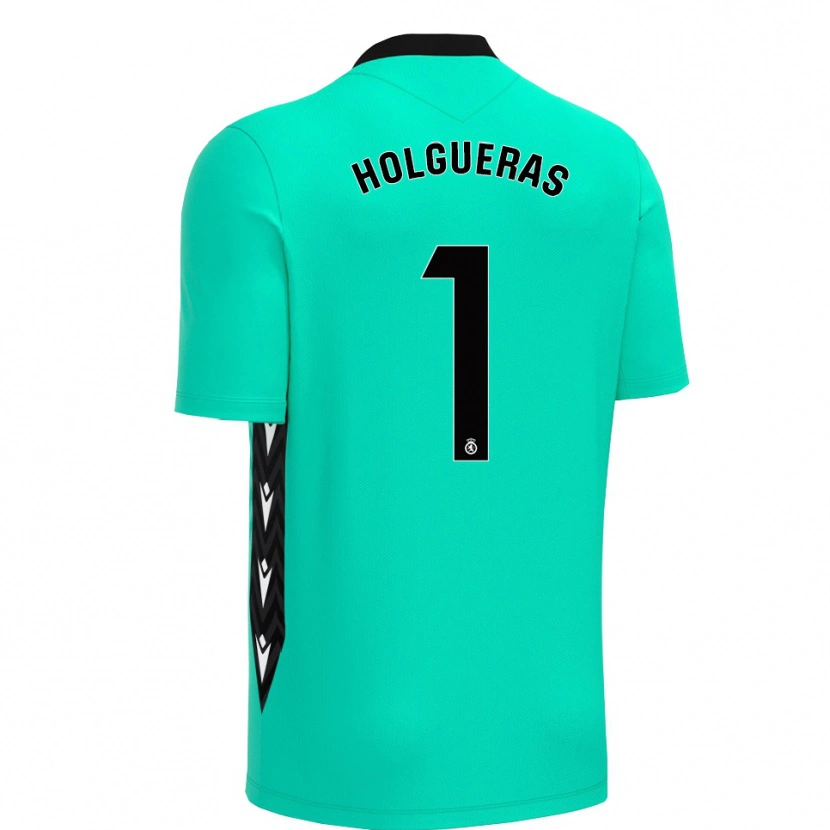 Danxen Kinder Javi Holgueras #1 Trikot Aqua Schwarz Torwarttrikot 2025/26 Schweiz