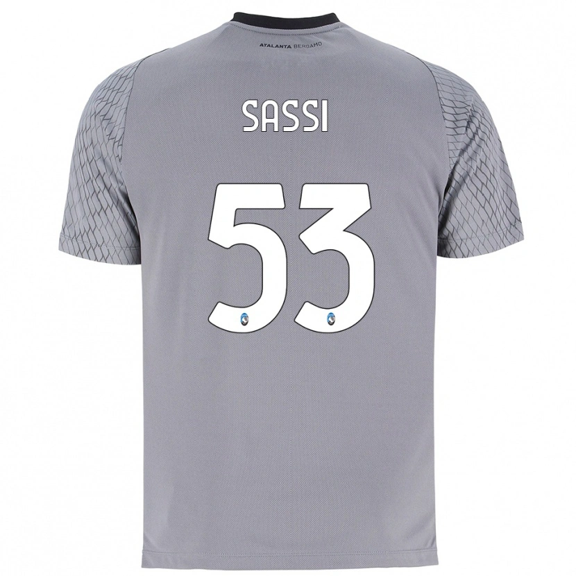 Danxen Kinder Jacopo Sassi #53 Trikot Grau Blau Rot Torwarttrikot 2025/26 Schweiz