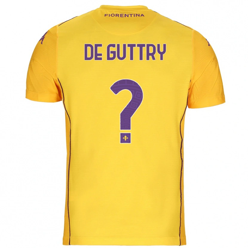 Danxen Kinder Elia De Guttry #0 Trikot Orange Gelb Lila Torwarttrikot 2025/26 Schweiz