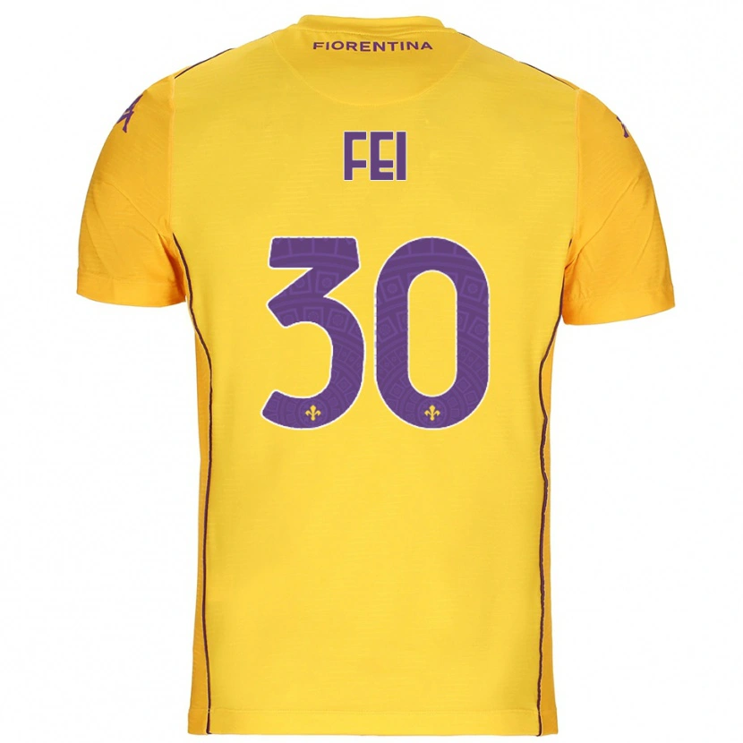 Danxen Kinder Gianmaria Fei #30 Trikot Orange Gelb Lila Torwarttrikot 2025/26 Schweiz