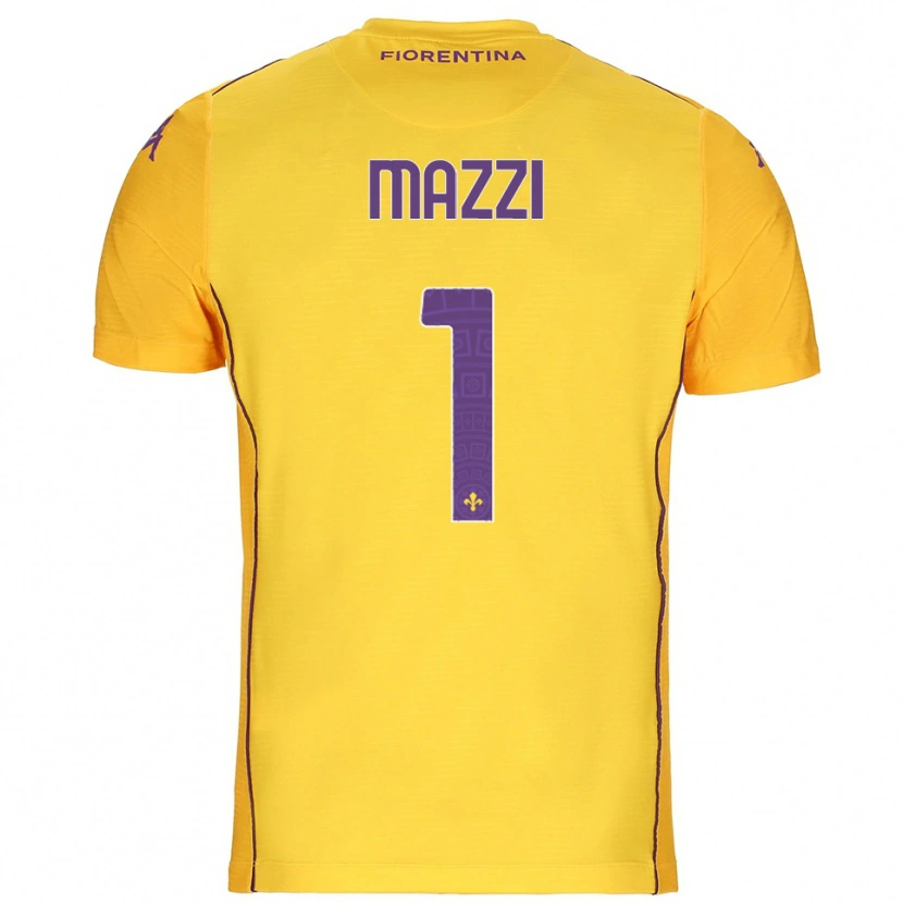 Danxen Kinder Tommaso Mazzi #1 Trikot Orange Gelb Lila Torwarttrikot 2025/26 Schweiz