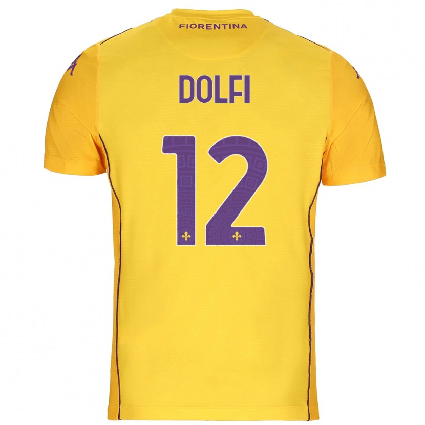 Danxen Kinder Brando Dolfi #12 Trikot Orange Gelb Lila Torwarttrikot 2025/26 Schweiz
