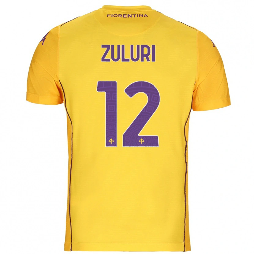 Danxen Kinder Athena Zuluri #12 Trikot Orange Gelb Lila Torwarttrikot 2025/26 Schweiz
