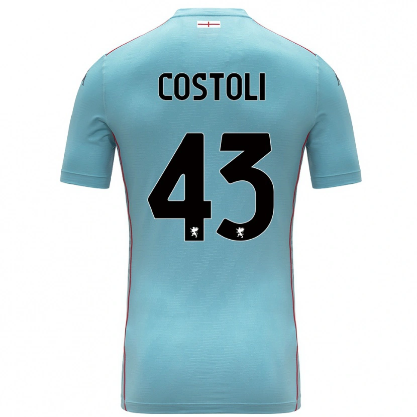 Danxen Kinder Lorenzo Costoli #43 Trikot Blau Grau Torwarttrikot 2025/26 Schweiz