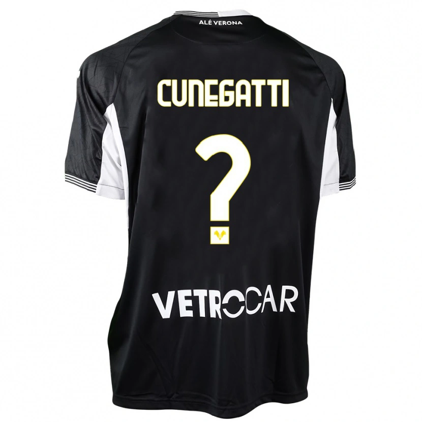 Danxen Kinder Andrea Cunegatti #0 Trikot Schwarz Weiß Torwarttrikot 2025/26 Schweiz