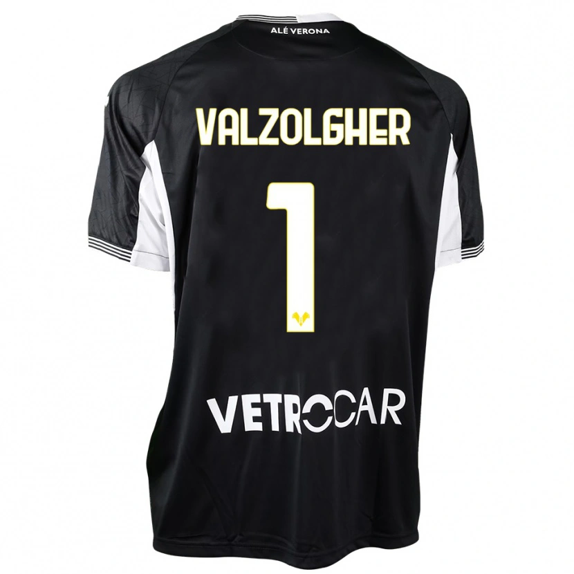 Danxen Kinder Chiara Valzolgher #1 Trikot Schwarz Weiß Torwarttrikot 2025/26 Schweiz