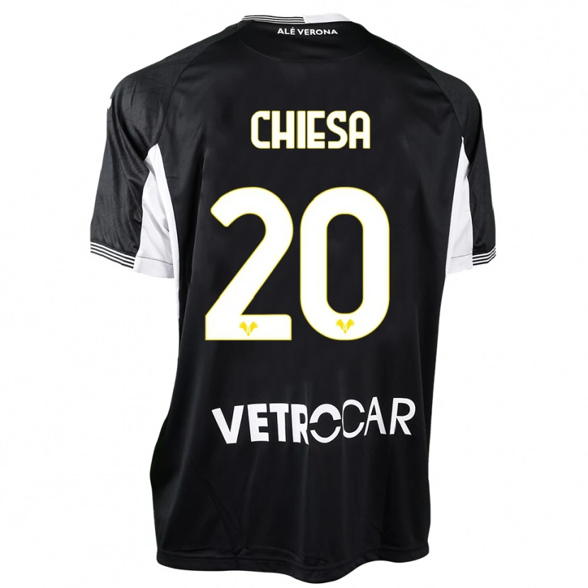 Danxen Kinder Mattia Chiesa #20 Trikot Schwarz Weiß Torwarttrikot 2025/26 Schweiz