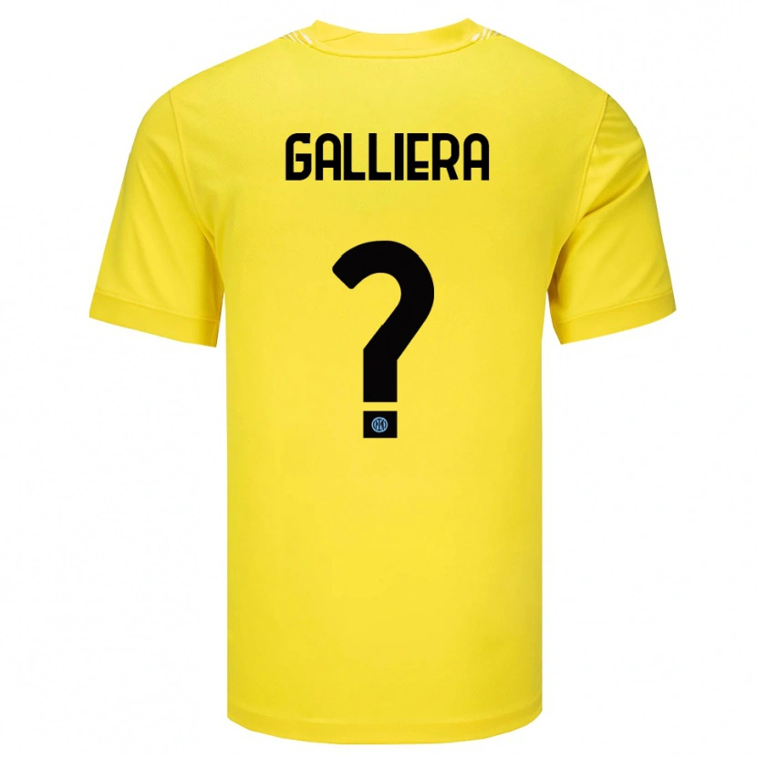Danxen Kinder Carlo Galliera #0 Trikot Hellgelb Schwarz Torwarttrikot 2025/26 Schweiz
