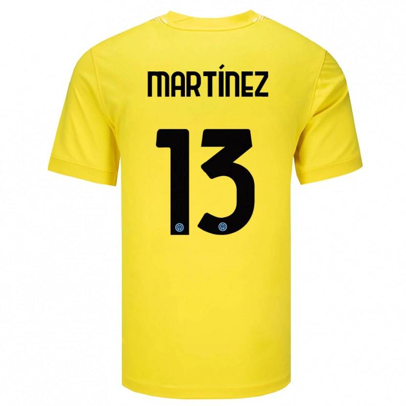 Danxen Kinder Josep Martínez #13 Trikot Hellgelb Schwarz Torwarttrikot 2025/26 Schweiz