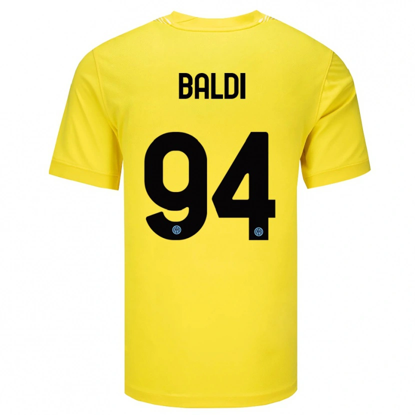 Danxen Kinder Rachele Baldi #94 Trikot Hellgelb Schwarz Torwarttrikot 2025/26 Schweiz