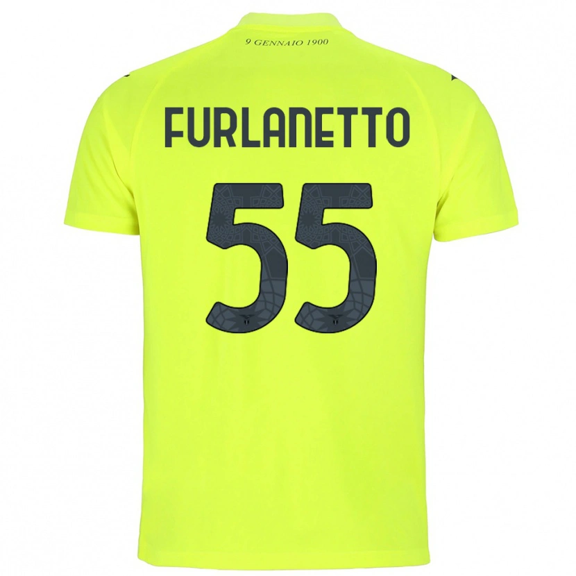 Danxen Kinder Alessio Furlanetto #55 Trikot Fluoreszierendes Grün Torwarttrikot 2025/26 Schweiz