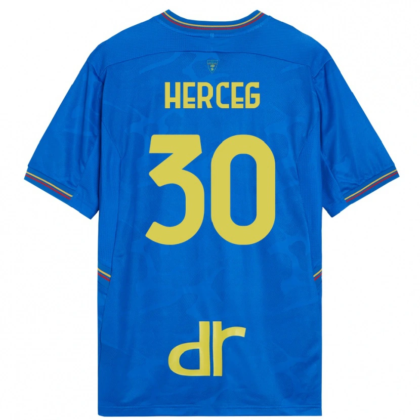 Danxen Kinder Lovro Herceg #30 Trikot Königsblau Braun Torwarttrikot 2025/26 Schweiz