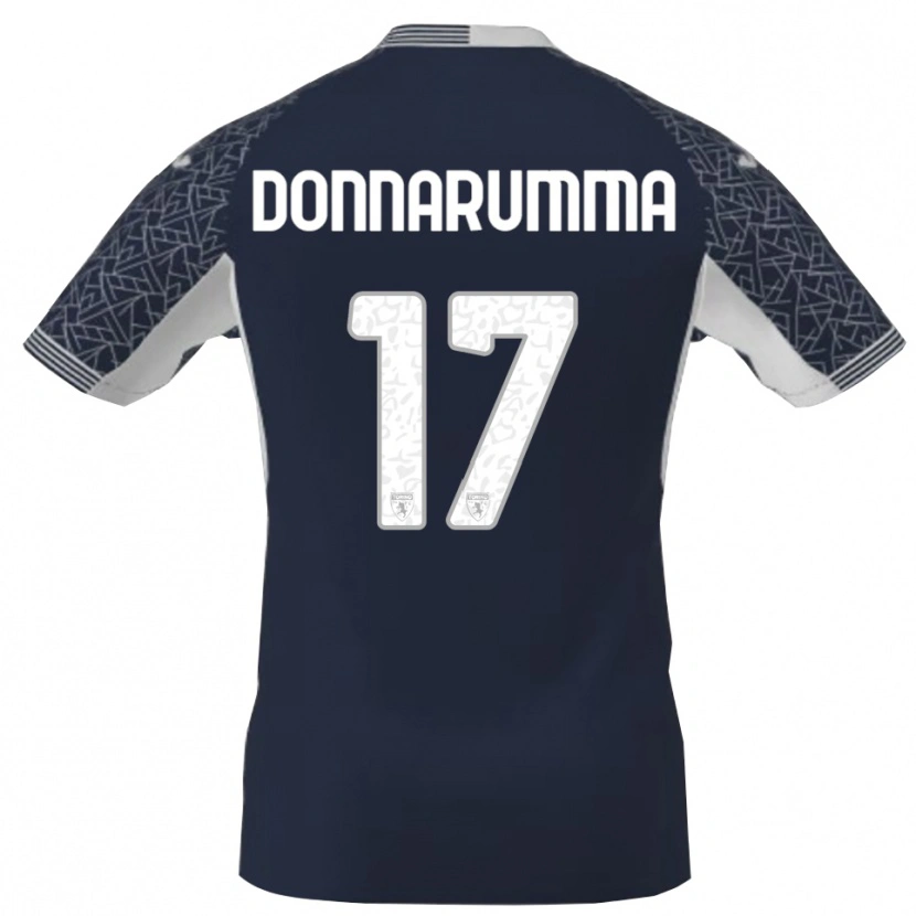 Danxen Kinder Antonio Donnarumma #17 Trikot Blau Schwarz Weiß Torwarttrikot 2025/26 Schweiz
