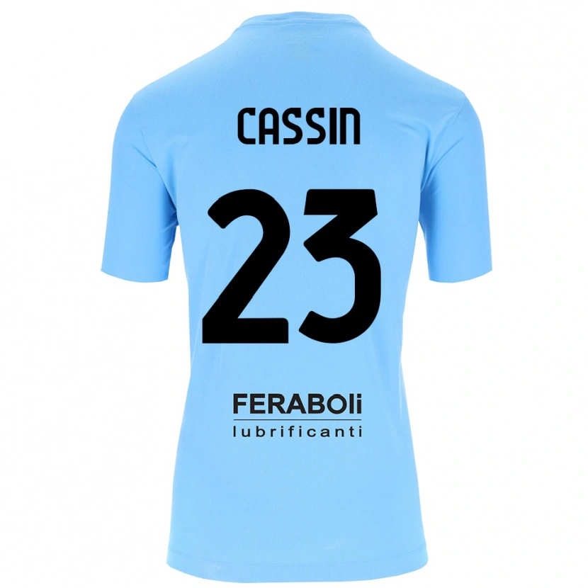 Danxen Kinder Marco Cassin #23 Trikot Himmelblau Schwarz Torwarttrikot 2025/26 Schweiz