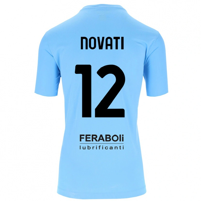 Danxen Kinder Lorenzo Novati #12 Trikot Himmelblau Schwarz Torwarttrikot 2025/26 Schweiz