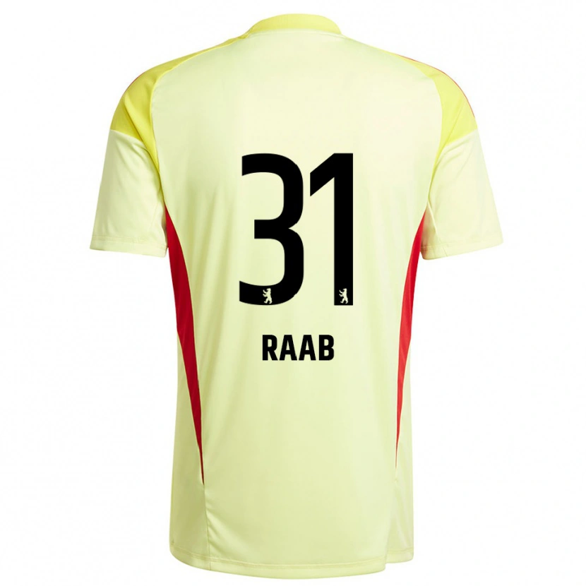 Danxen Kinder Matheo Raab #31 Trikot Hellgelb Schwarz Torwarttrikot 2025/26 Schweiz