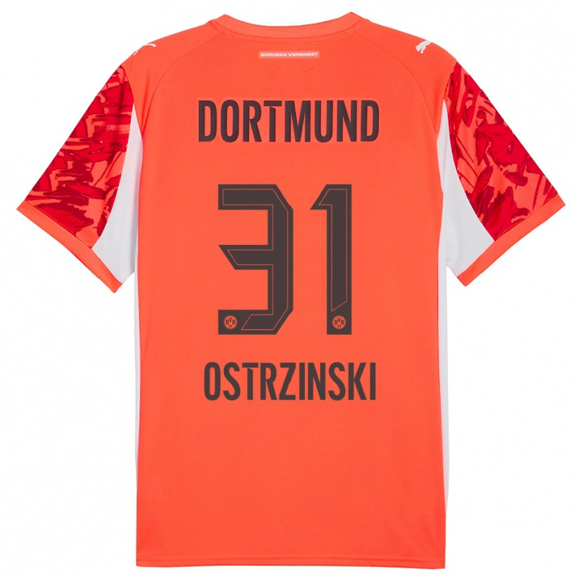 Danxen Kinder Silas Ostrzinski #31 Trikot Rot Orange Torwarttrikot 2025/26 Schweiz