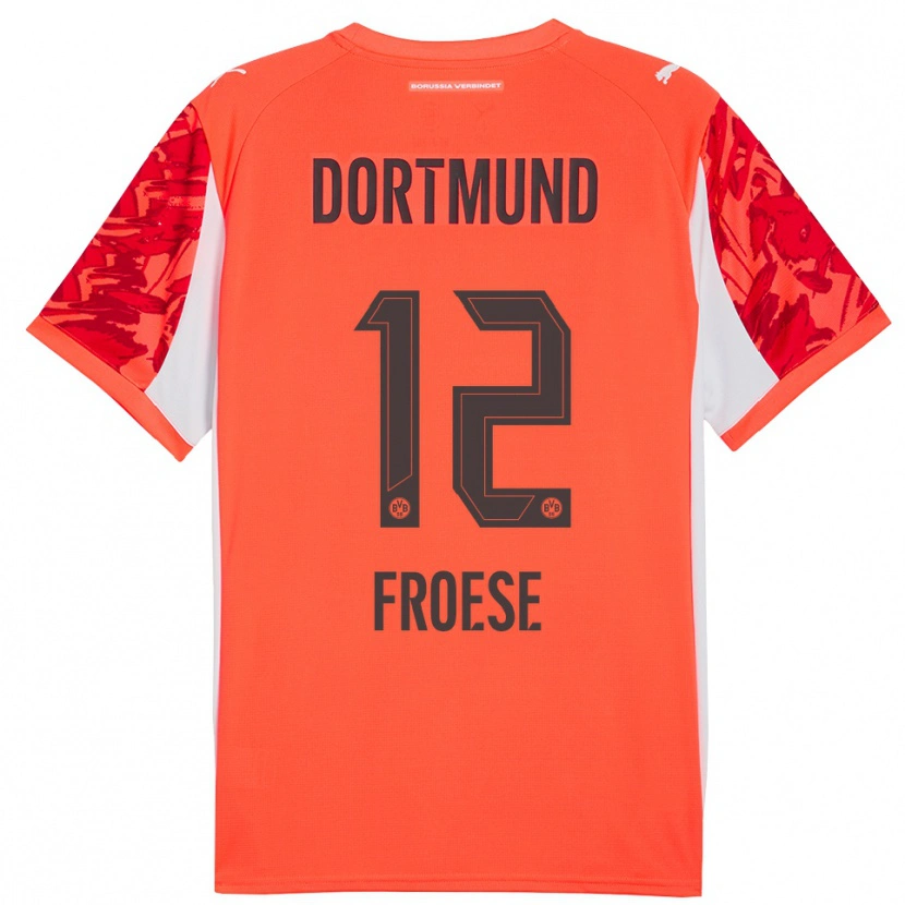Danxen Kinder Julien Froese #12 Trikot Rot Orange Torwarttrikot 2025/26 Schweiz