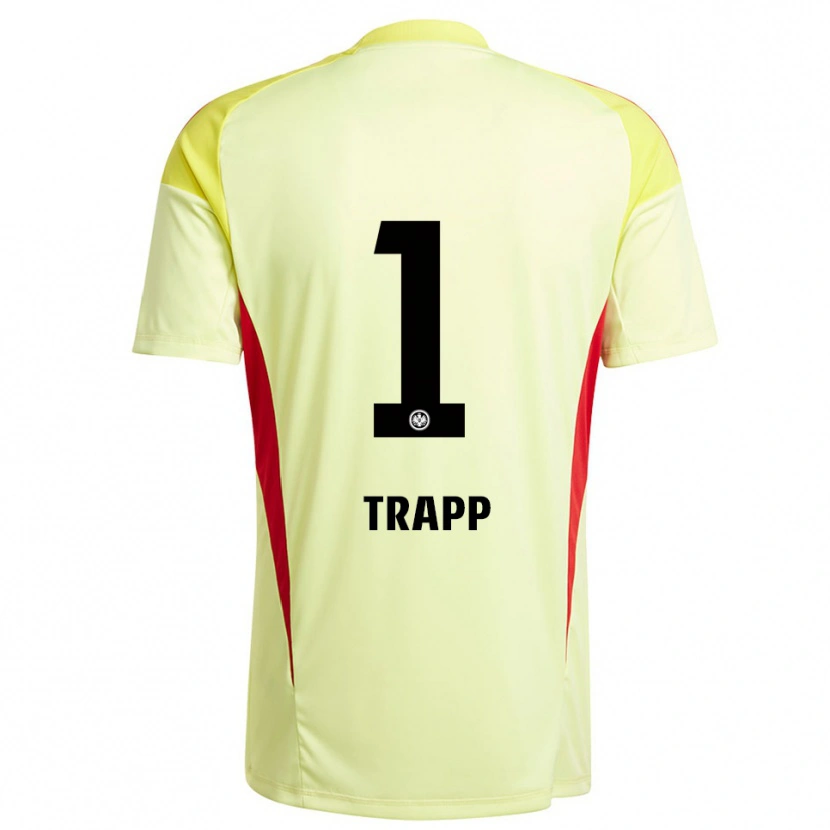 Danxen Kinder Kevin Trapp #1 Trikot Hellgelb Schwarz Torwarttrikot 2025/26 Schweiz