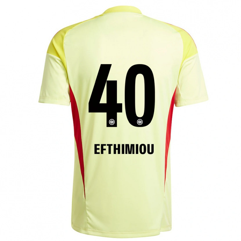Danxen Kinder Sissis Efthimiou #40 Trikot Hellgelb Schwarz Torwarttrikot 2025/26 Schweiz