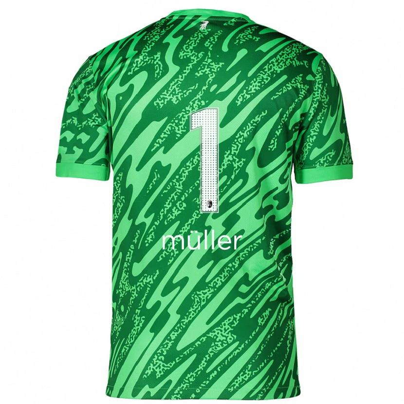 Danxen Kinder Philipp Müller #1 Trikot Grün Weiß Torwarttrikot 2025/26 Schweiz