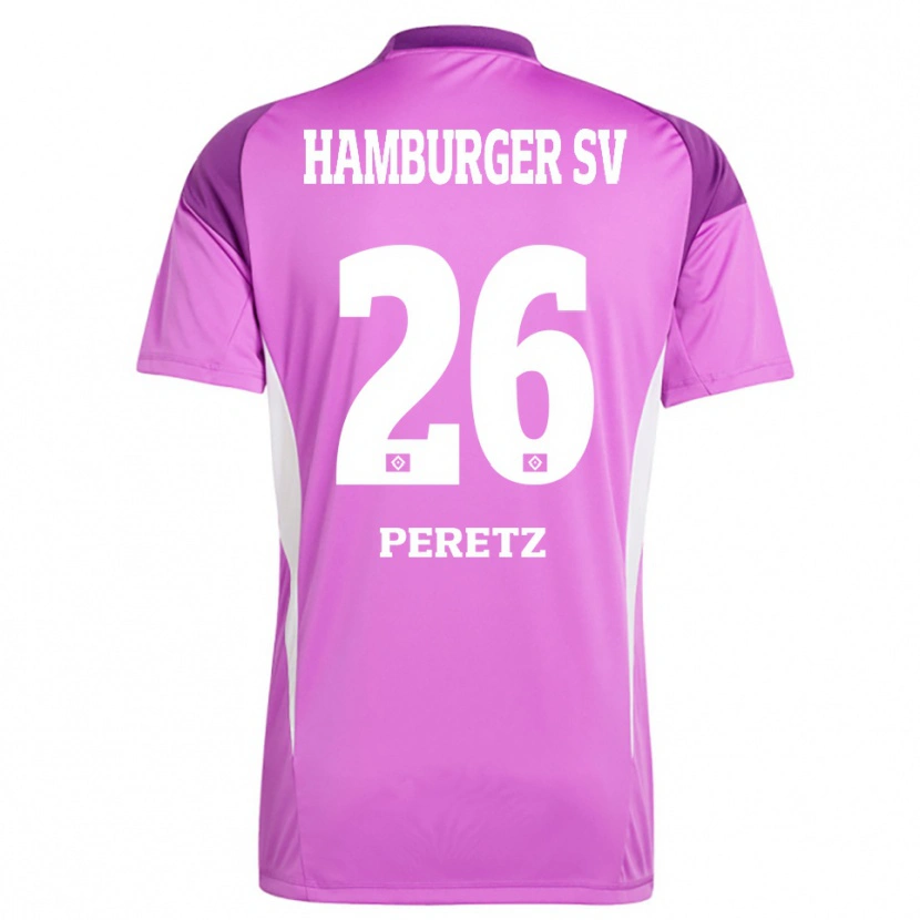 Danxen Kinder Daniel Peretz #26 Trikot Flieder Weiß Lila Torwarttrikot 2025/26 Schweiz