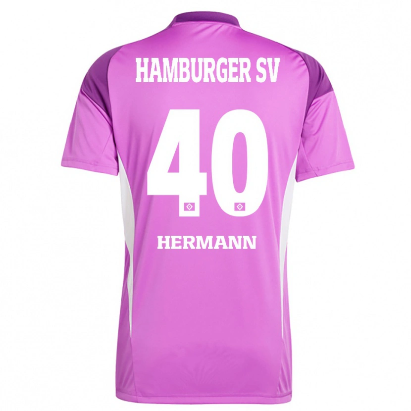 Danxen Kinder Hannes Hermann #40 Trikot Flieder Weiß Lila Torwarttrikot 2025/26 Schweiz