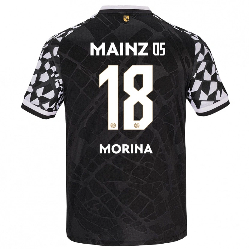 Danxen Kinder Genti Morina #18 Trikot Schwarz Weiß Torwarttrikot 2025/26 Schweiz