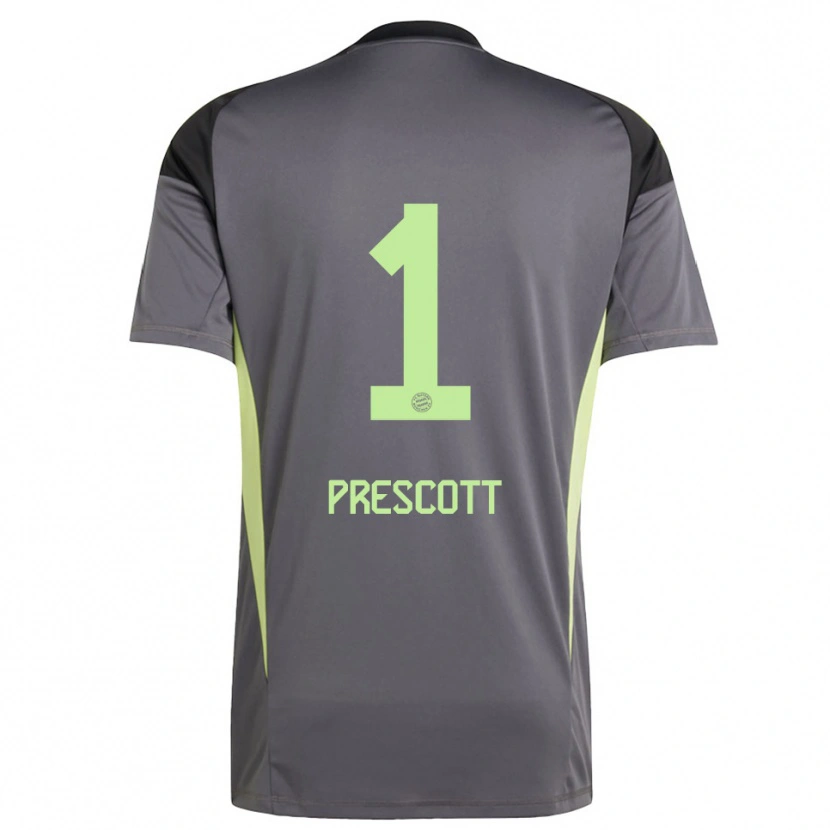 Danxen Kinder Leonard Prescott #1 Trikot Schwarz Grün Gelb Torwarttrikot 2025/26 Schweiz