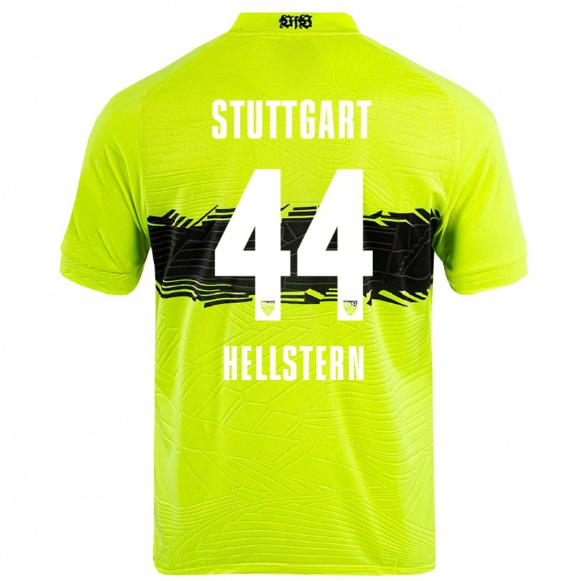 Danxen Kinder Florian Hellstern #44 Trikot Grün Gelb Schwarz Torwarttrikot 2025/26 Schweiz