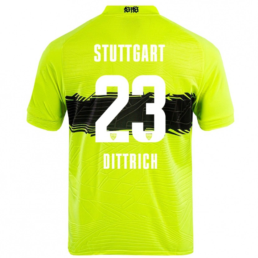 Danxen Kinder Robin Dittrich #23 Trikot Grün Gelb Schwarz Torwarttrikot 2025/26 Schweiz