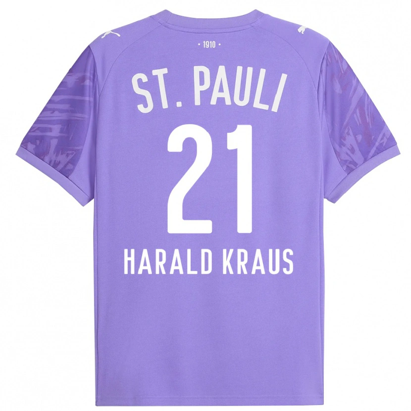 Danxen Kinder Stefan Harald Kraus #21 Trikot Mittel Lila Schwarz Torwarttrikot 2025/26 Schweiz