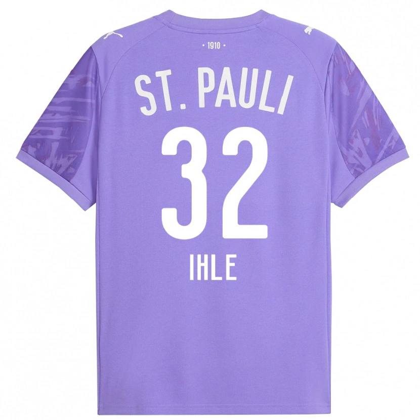 Danxen Kinder Friederike Ihle #32 Trikot Mittel Lila Schwarz Torwarttrikot 2025/26 Schweiz