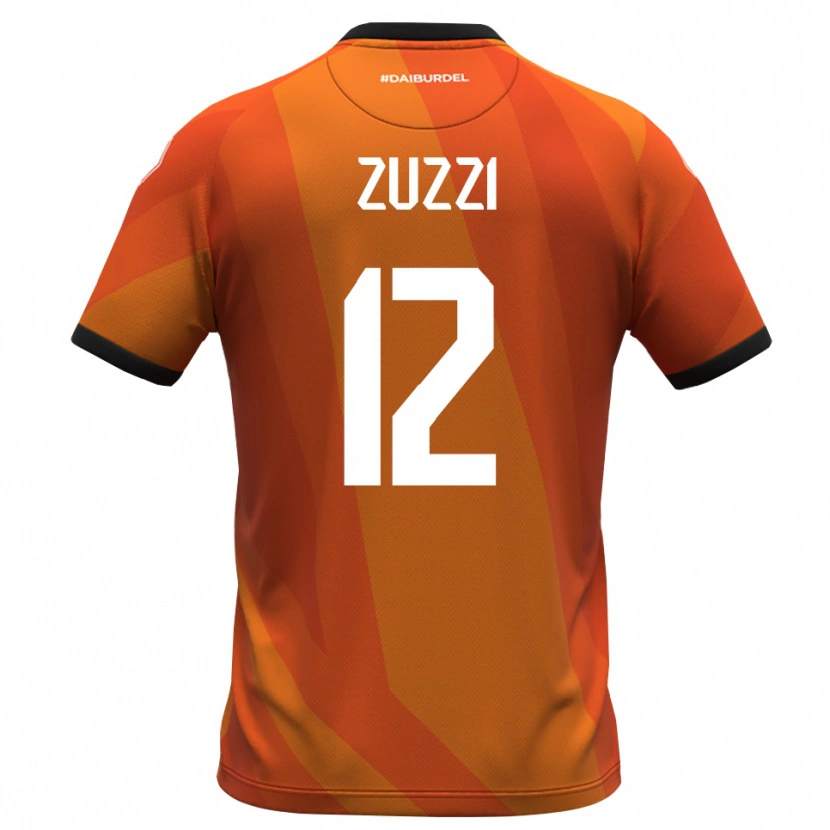 Danxen Kinder Riccardo Zuzzi #12 Trikot Koralle Weiß Schwarz Torwarttrikot 2025/26 Schweiz