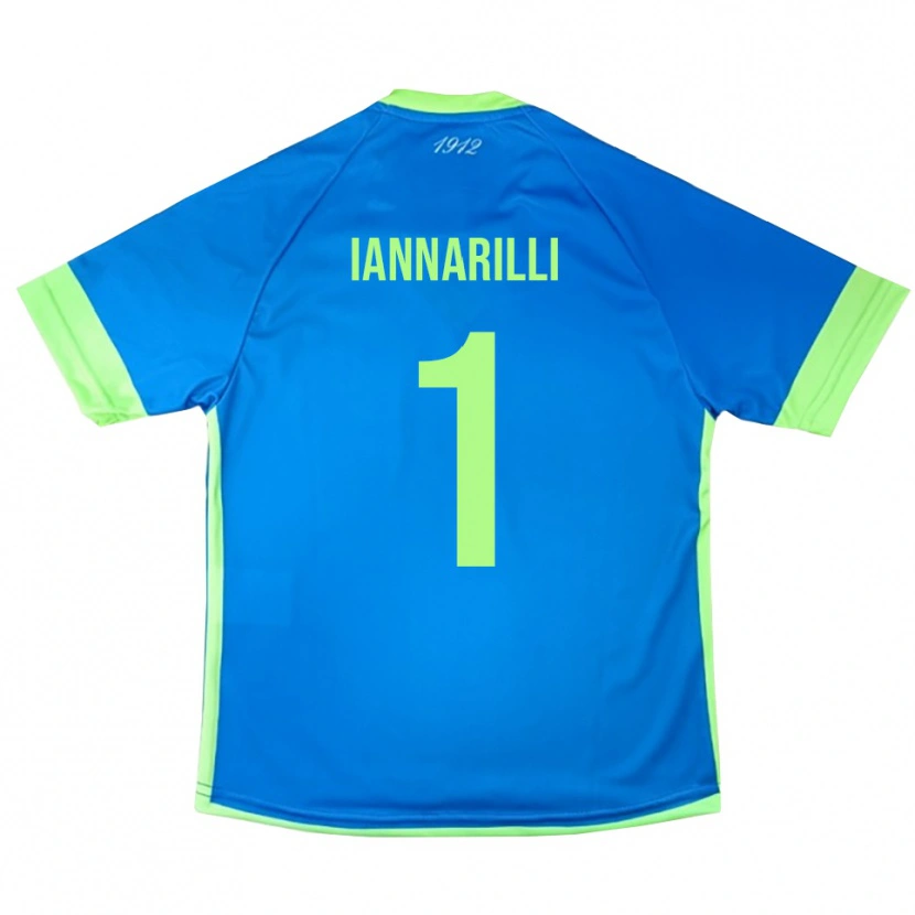 Danxen Kinder Antony Iannarilli #1 Trikot Blau Grün Gelb Torwarttrikot 2025/26 Schweiz